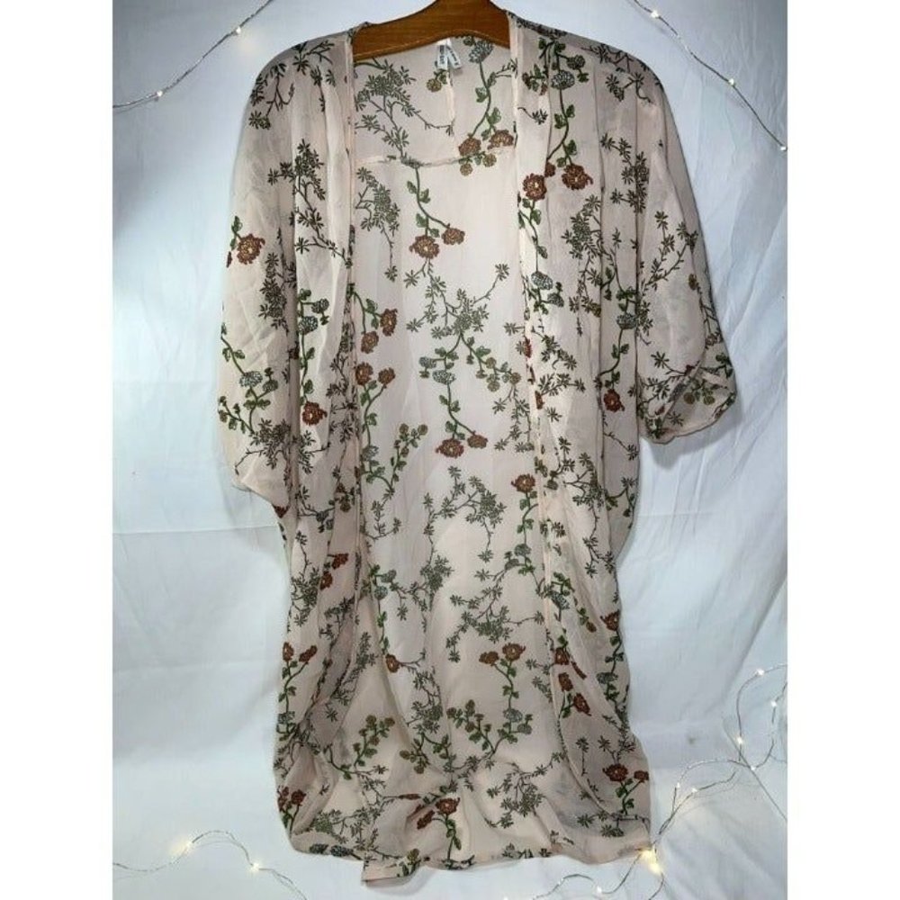 Live4Truth Hippie Boho Floral Kimono Size XL